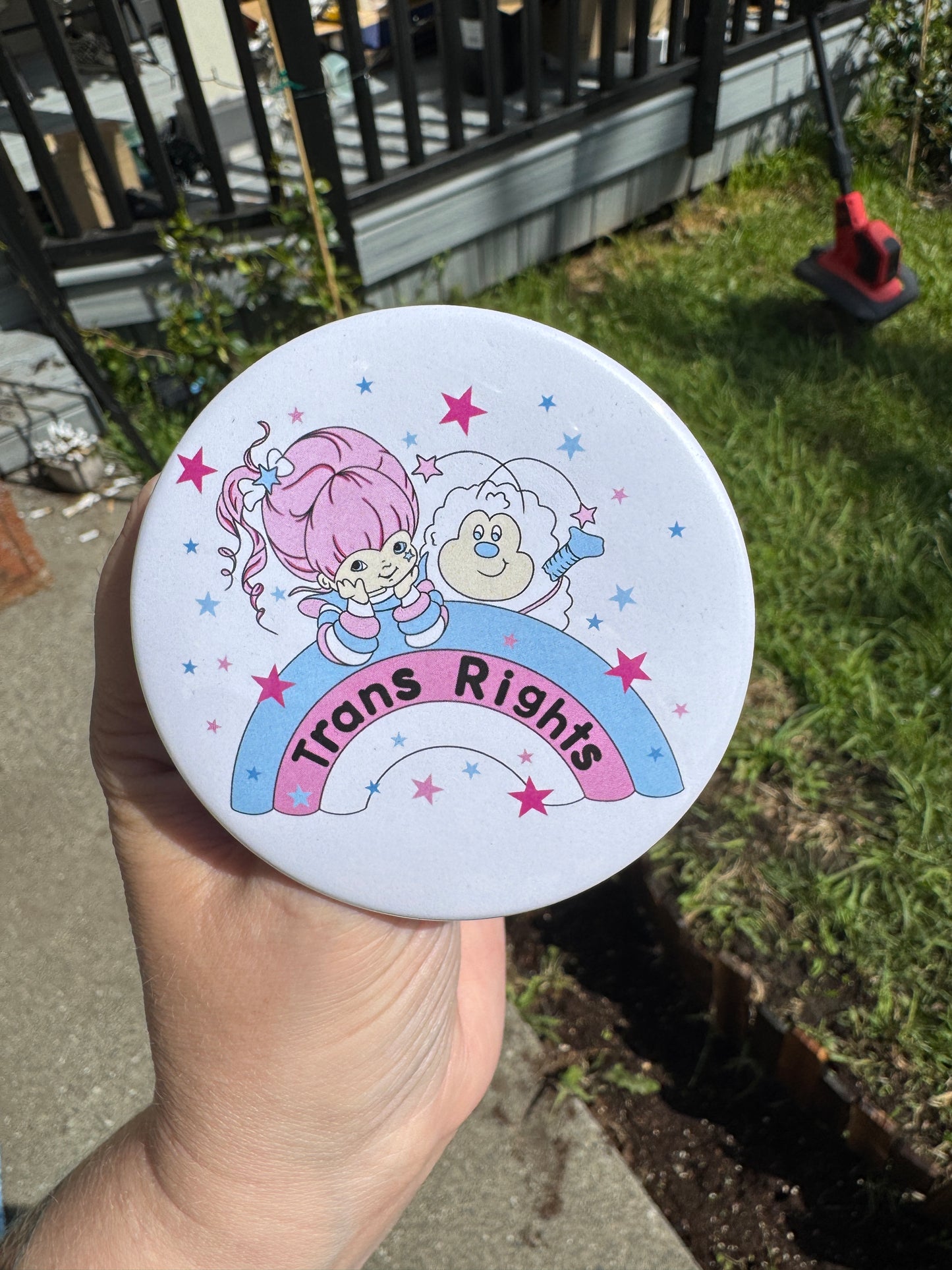 Trans Rights 3” button