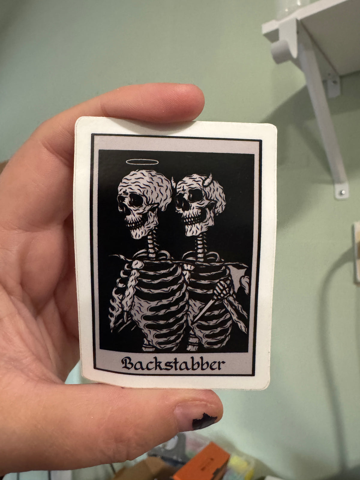 Backstabber sticker
