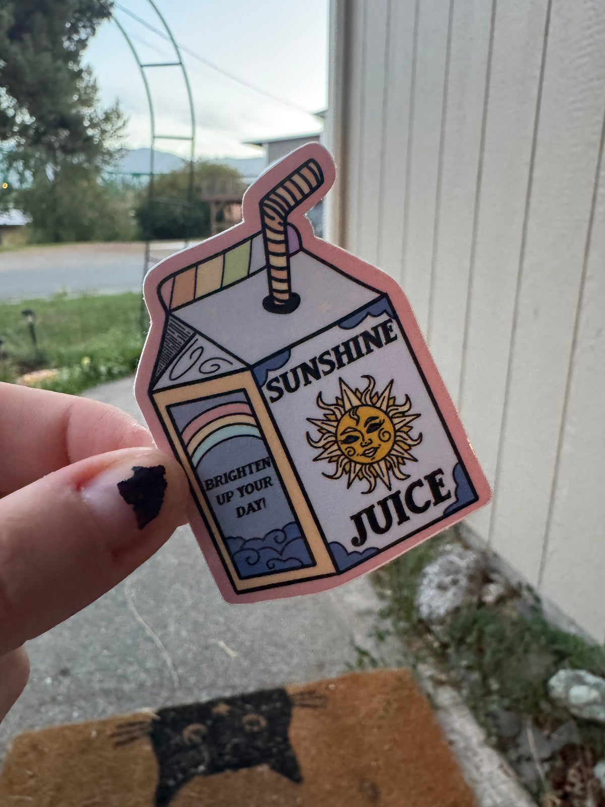 sunshine juice box sticker
