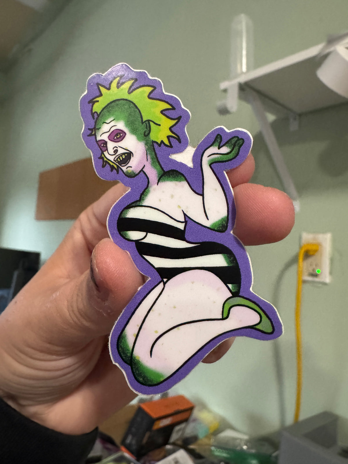 BJ Pinup sticker