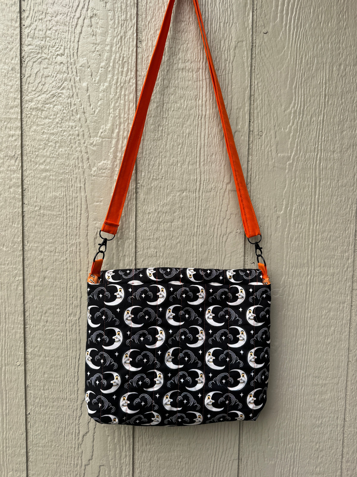 Black moon love letter messenger bag