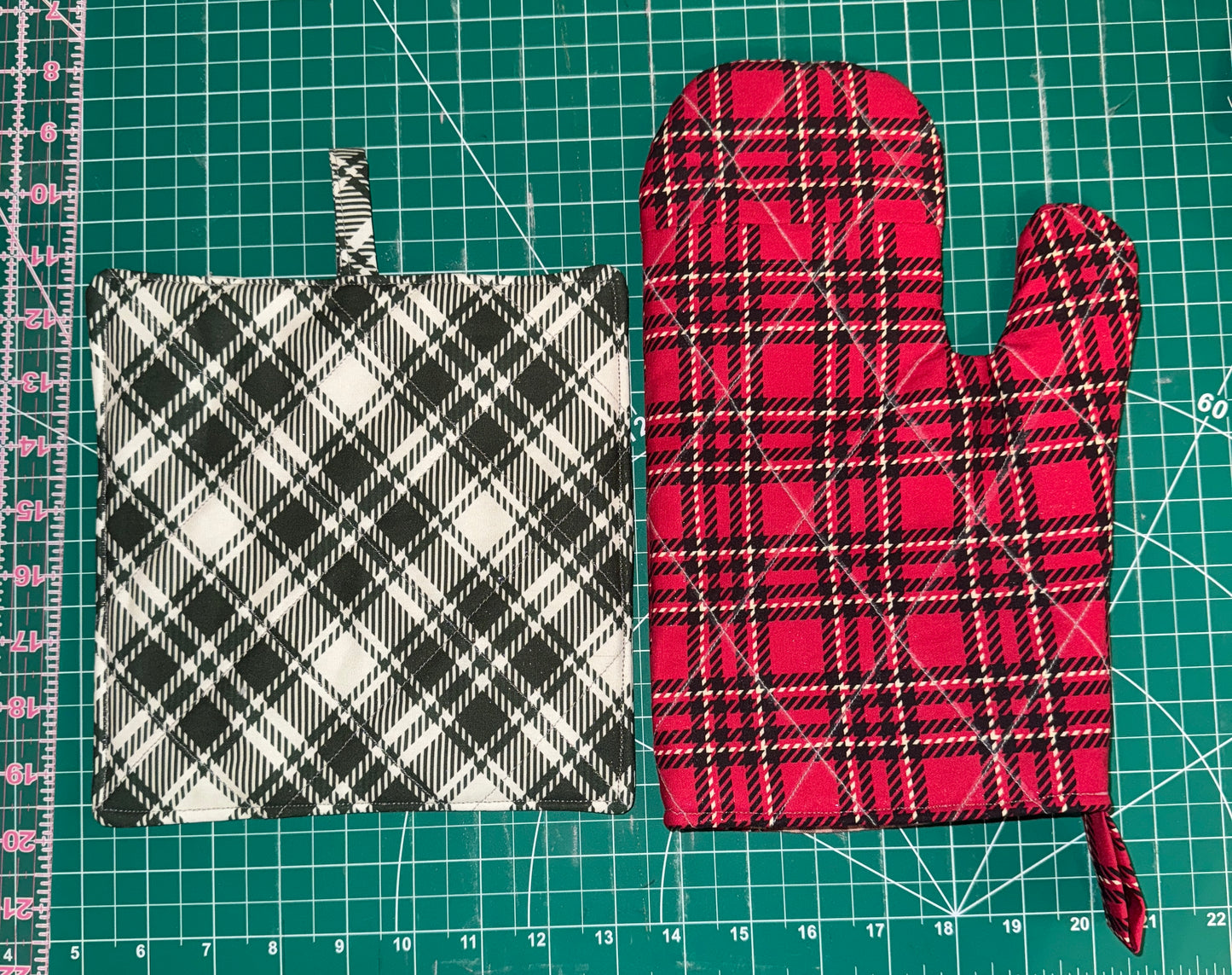 Plaid winter Kitchen Witch Bundle