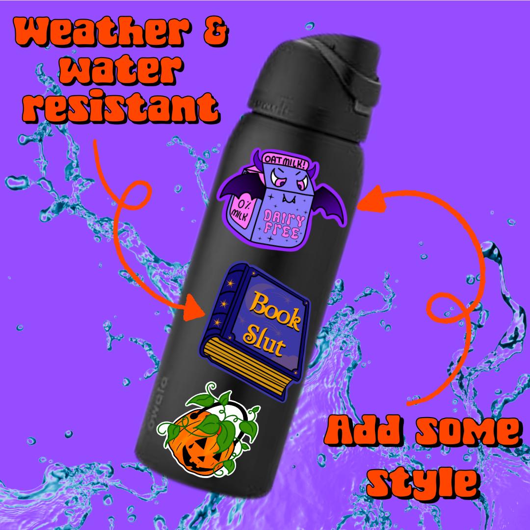 Book Slut StickerStickers for Hydroflask,laptop sticker,Cute Car decals,,Stationary stickers, reading stickers,bookish stickers