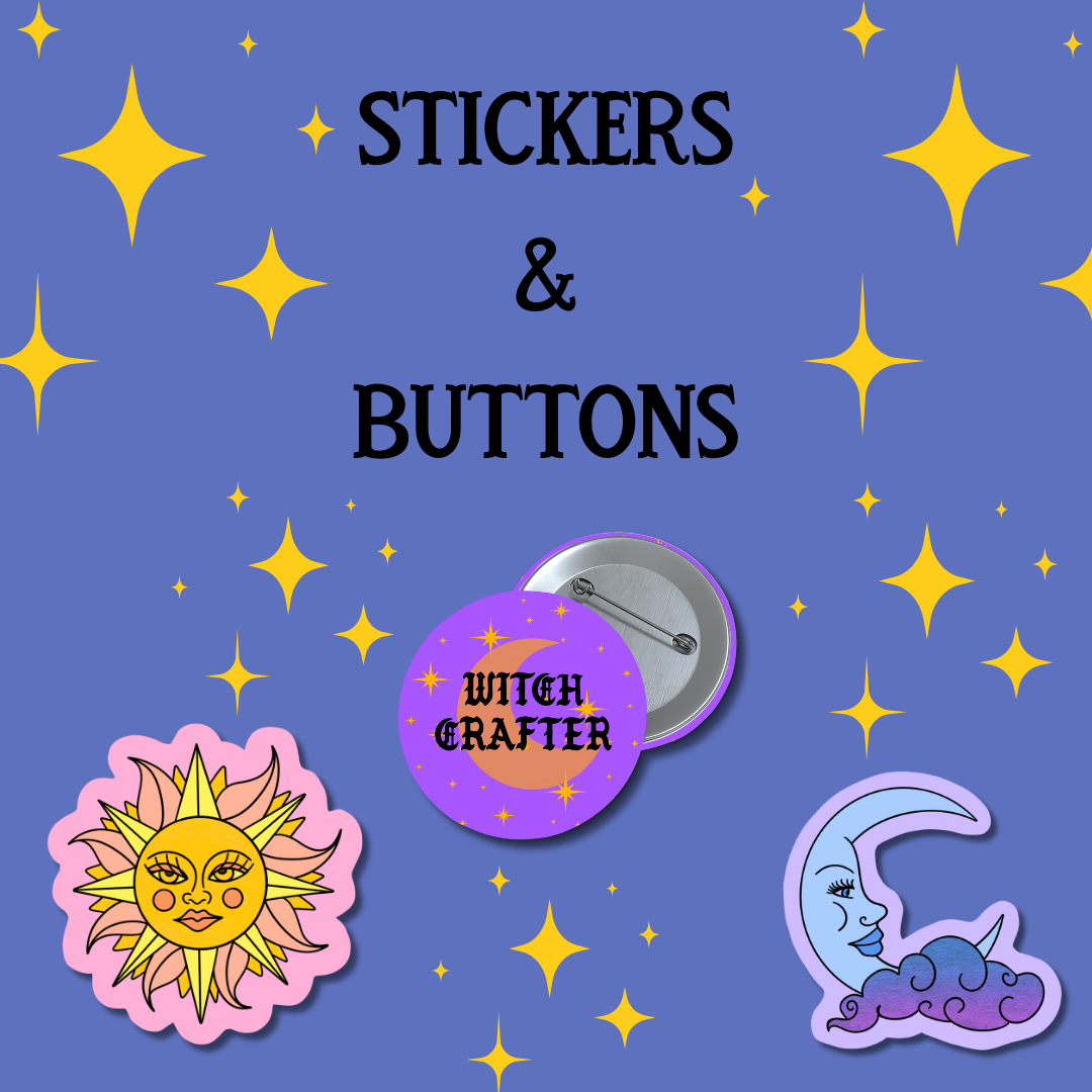 stickers & buttons