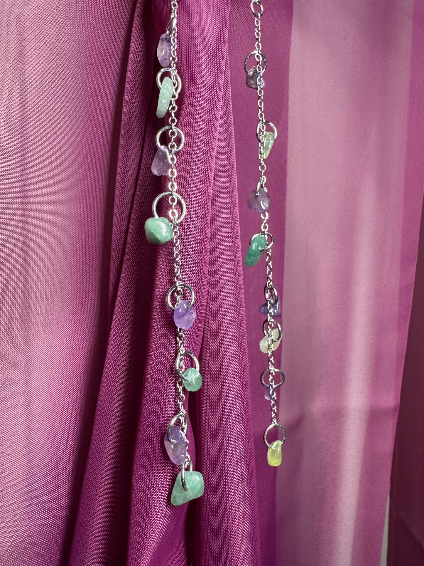 Green butterfly hair claw with crystal charms