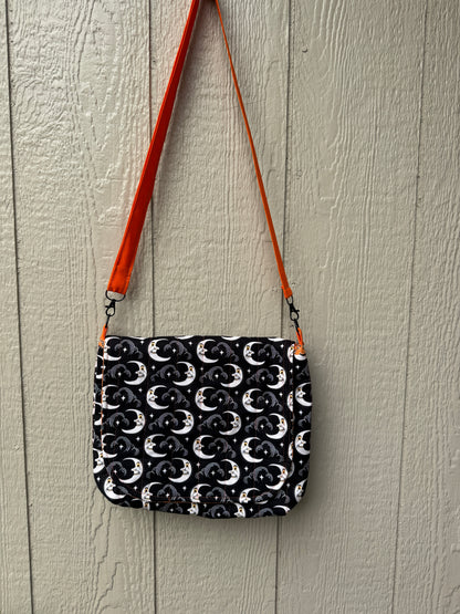 Black moon love letter messenger bag