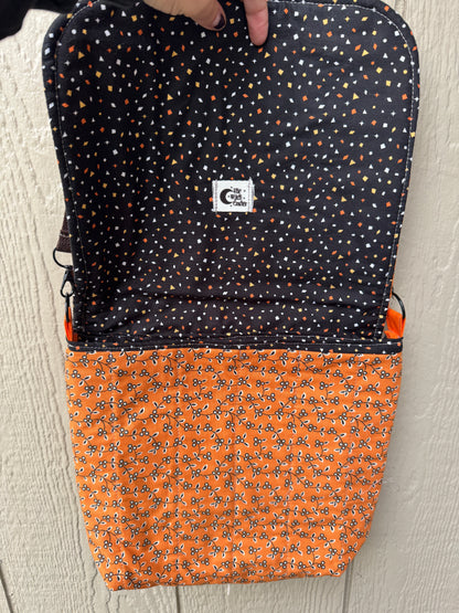 Jack o lantern messenger bag