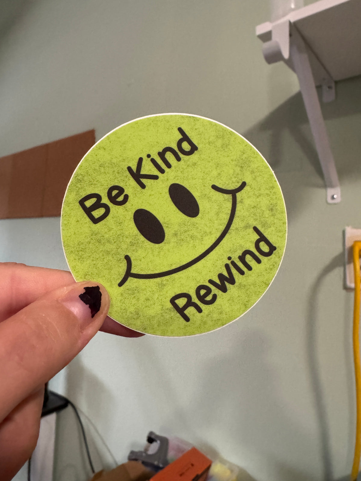 Be kind rewind sticker