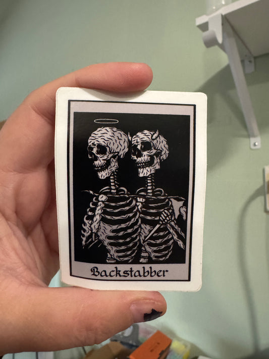Backstabber sticker
