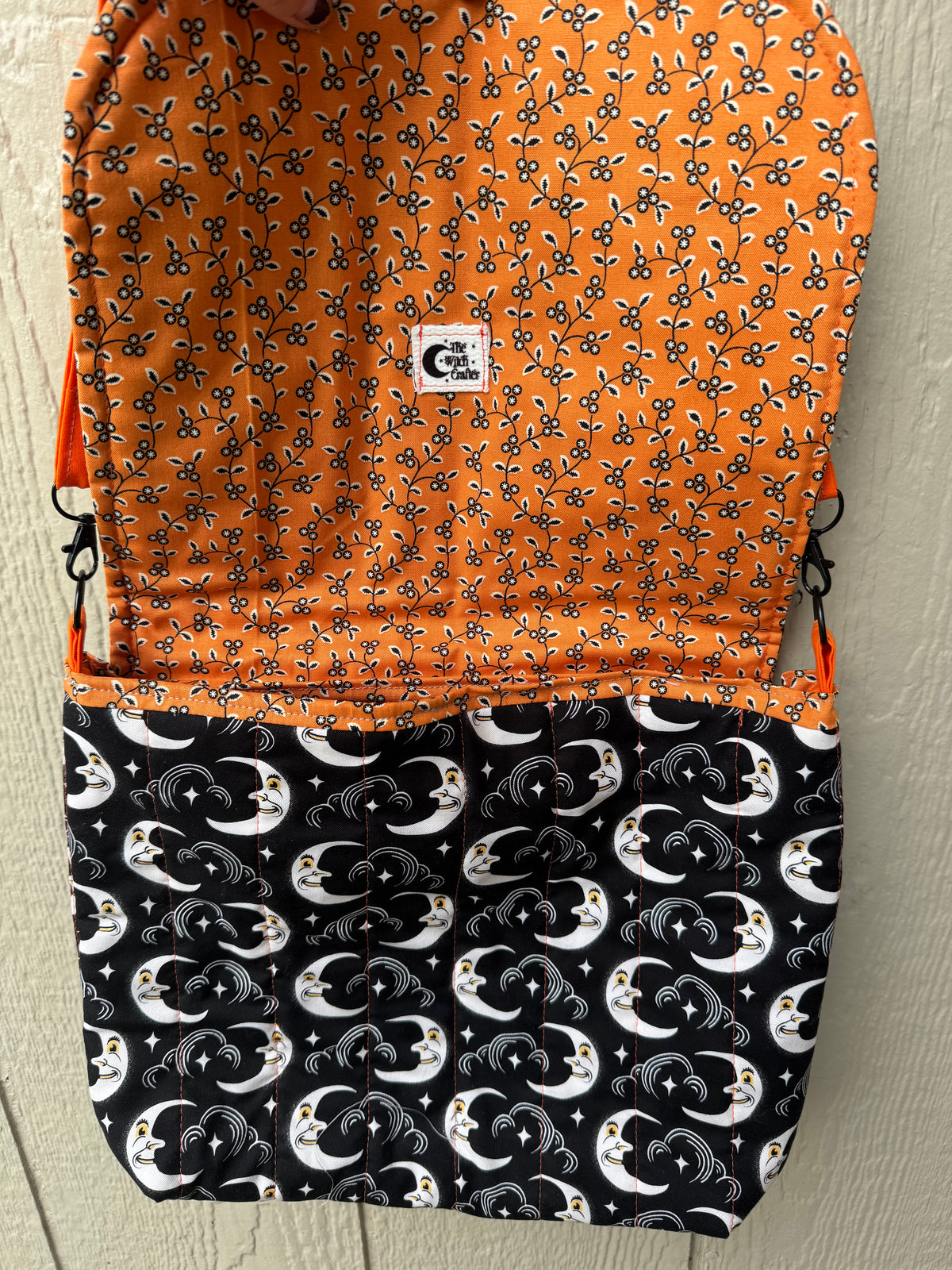 Black moon love letter messenger bag
