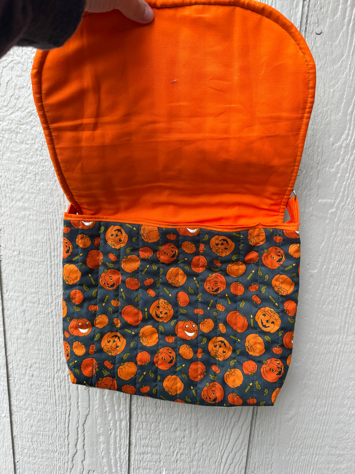 Little pumpkins messenger bag