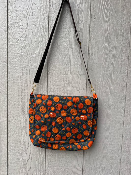 Little pumpkins messenger bag