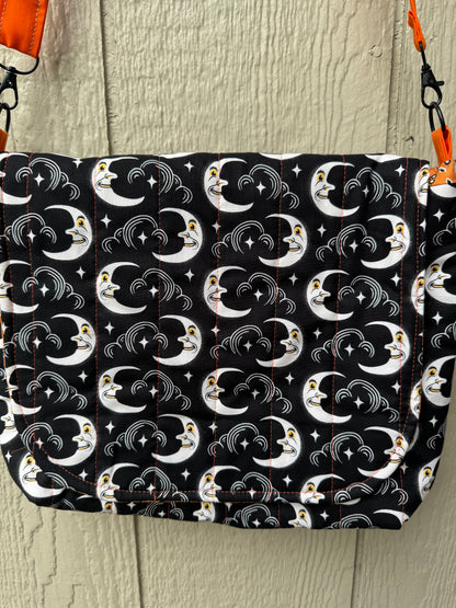 Black moon love letter messenger bag