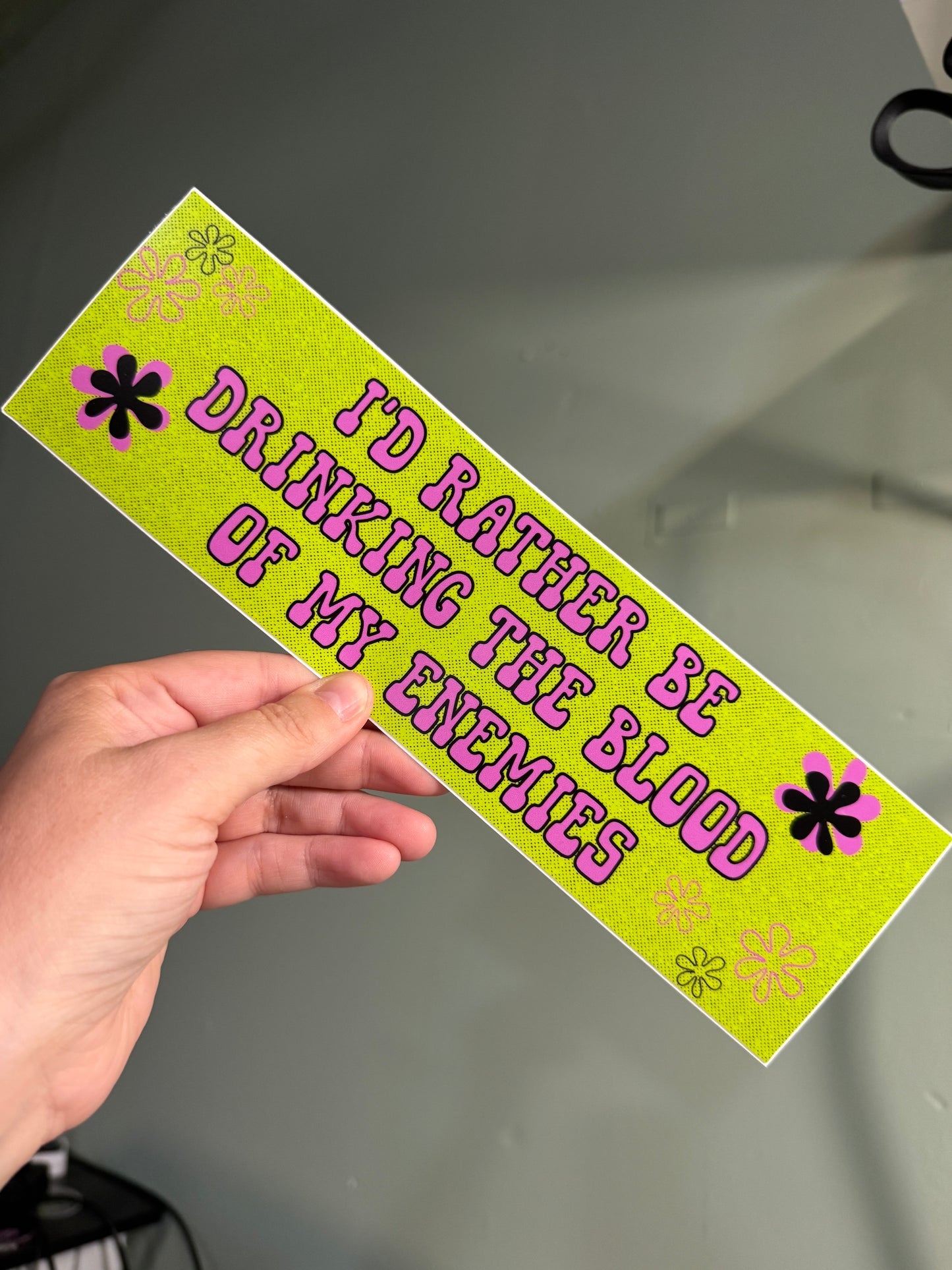 Blood of Enemies  Bumper Sticker