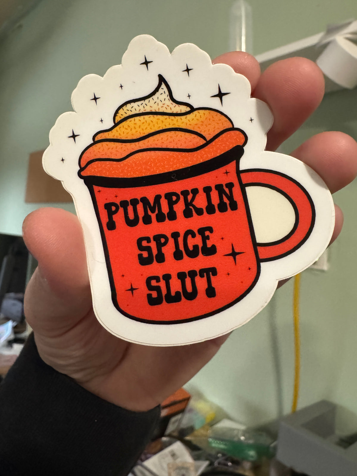 Pumpkin spice slut sticker