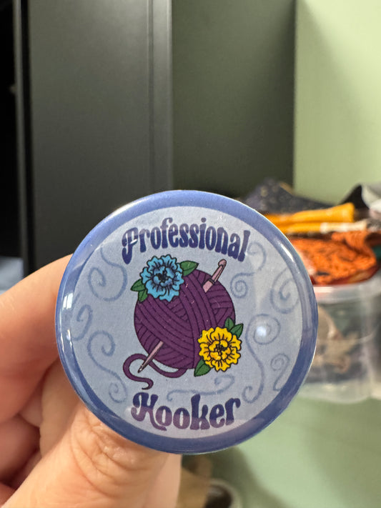 Professional hooker button