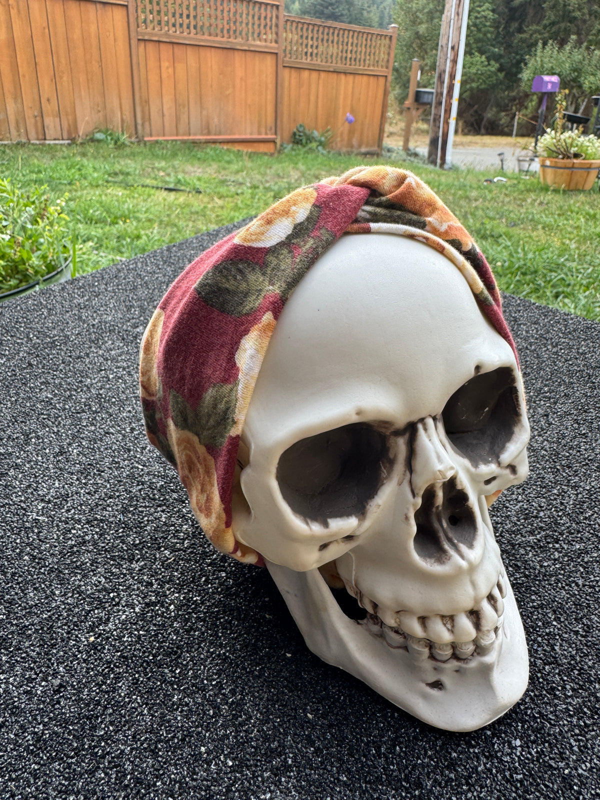 90s floral stretch headband