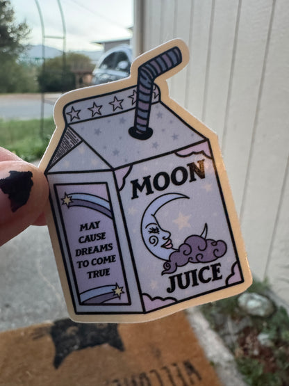 moon juice box sticker
