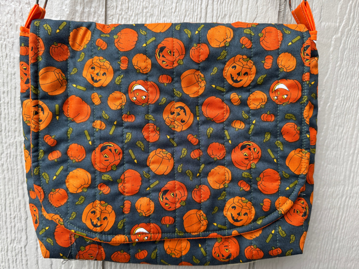 Little pumpkins messenger bag