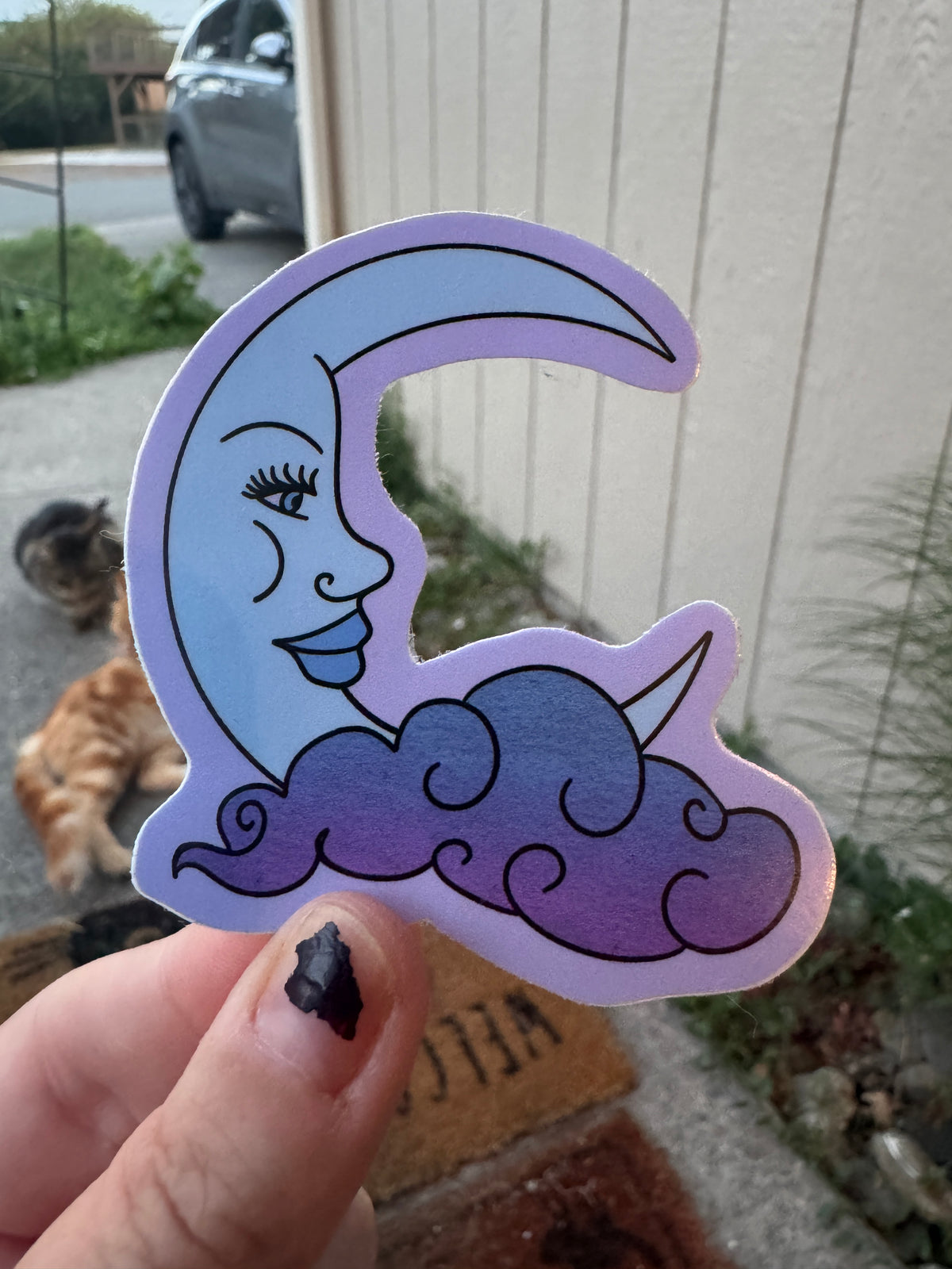 Moon sticker