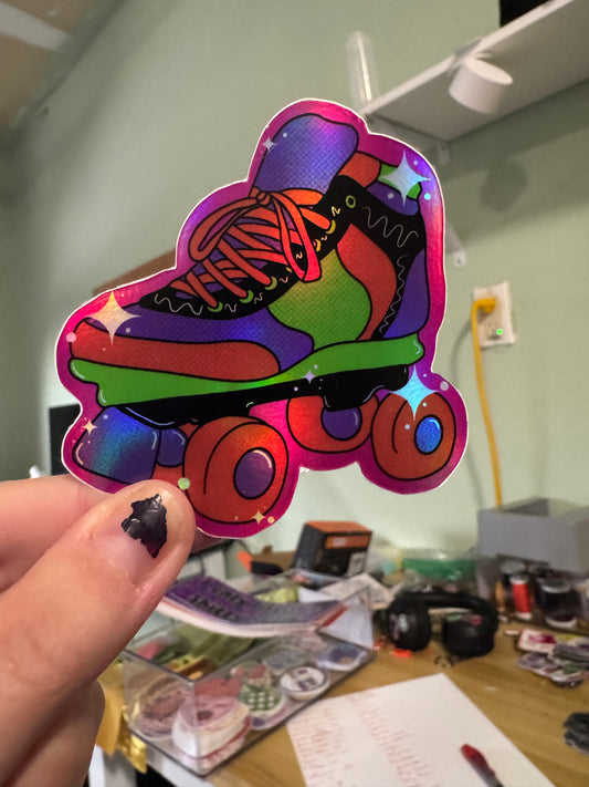 Holo skate sticker
