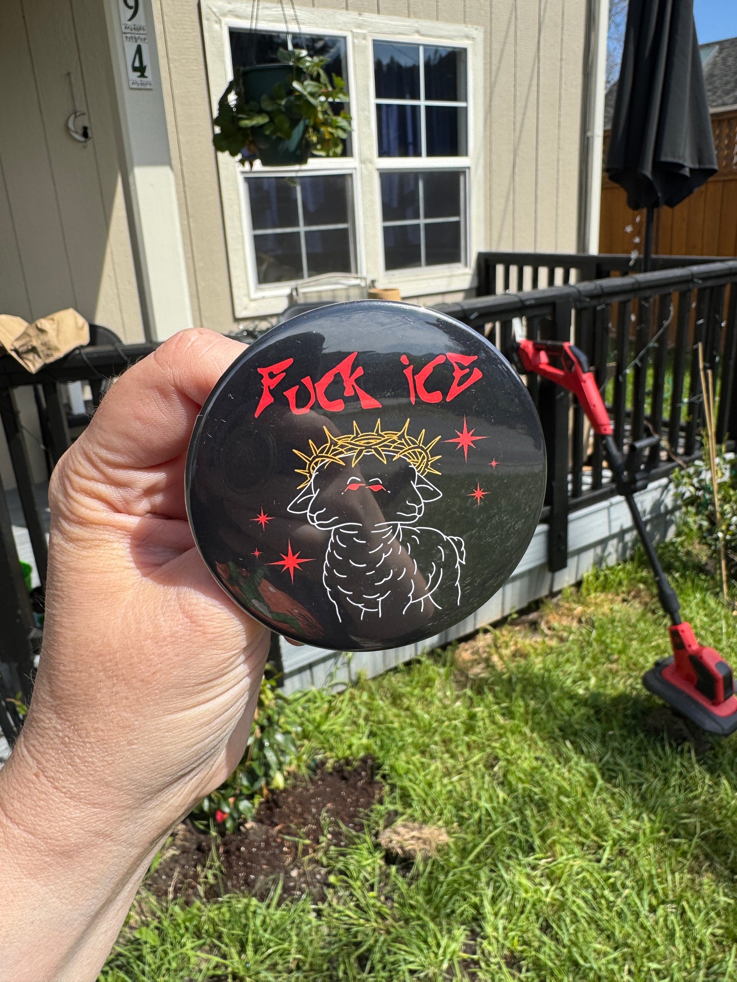 Fuck Ice 3” button