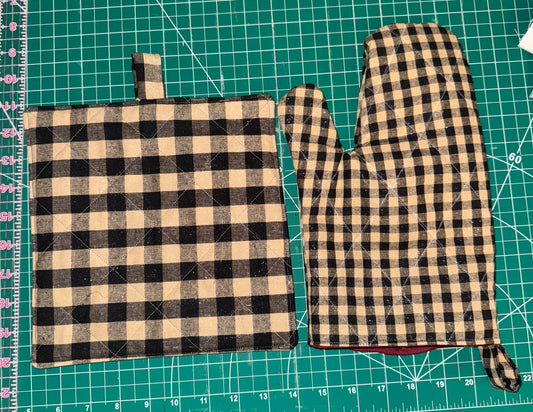 Gingham and checkers Kitchen Witch Bundle