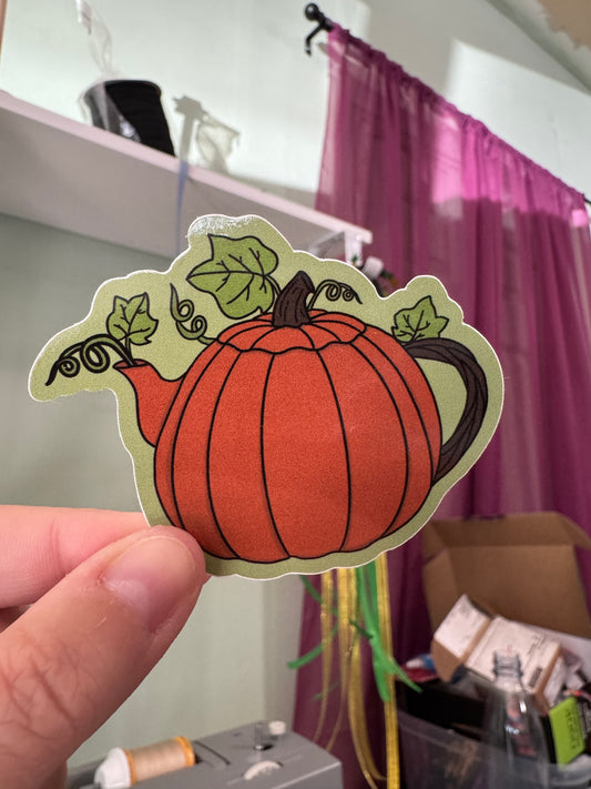 Pumpkin Teapot sticker