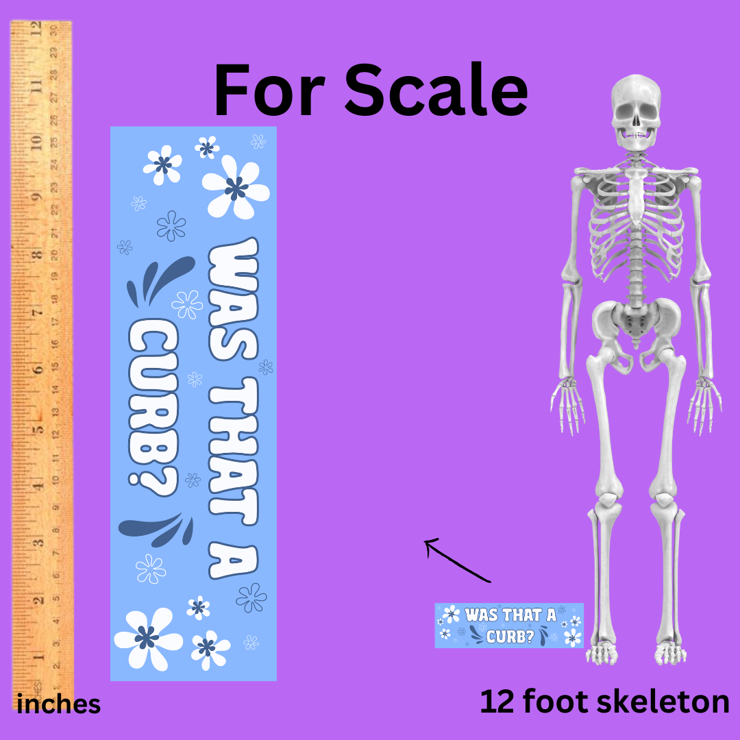 Was that a curb? Bumper sticker