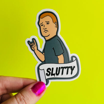 slutty bobby sticker