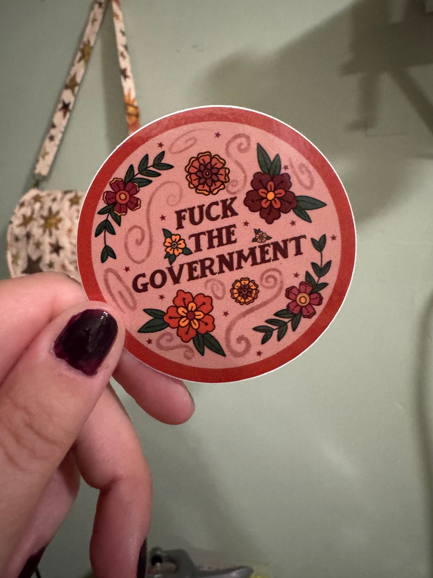 fuck the government sticker