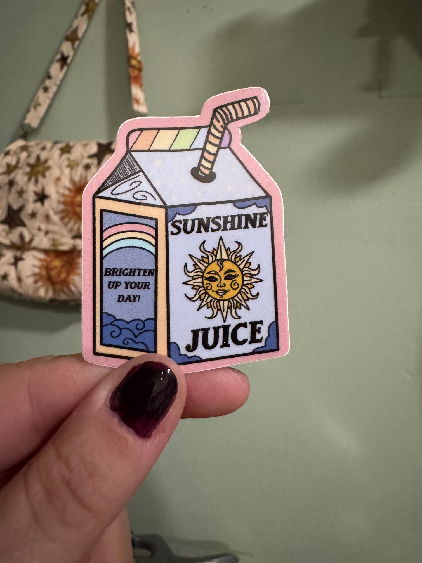 sunshine juice box sticker