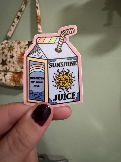 sunshine juice box sticker