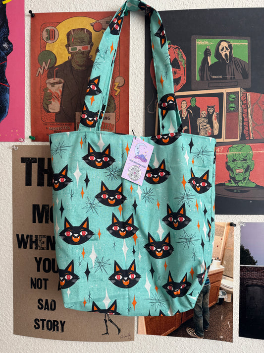 cool cat tote bag