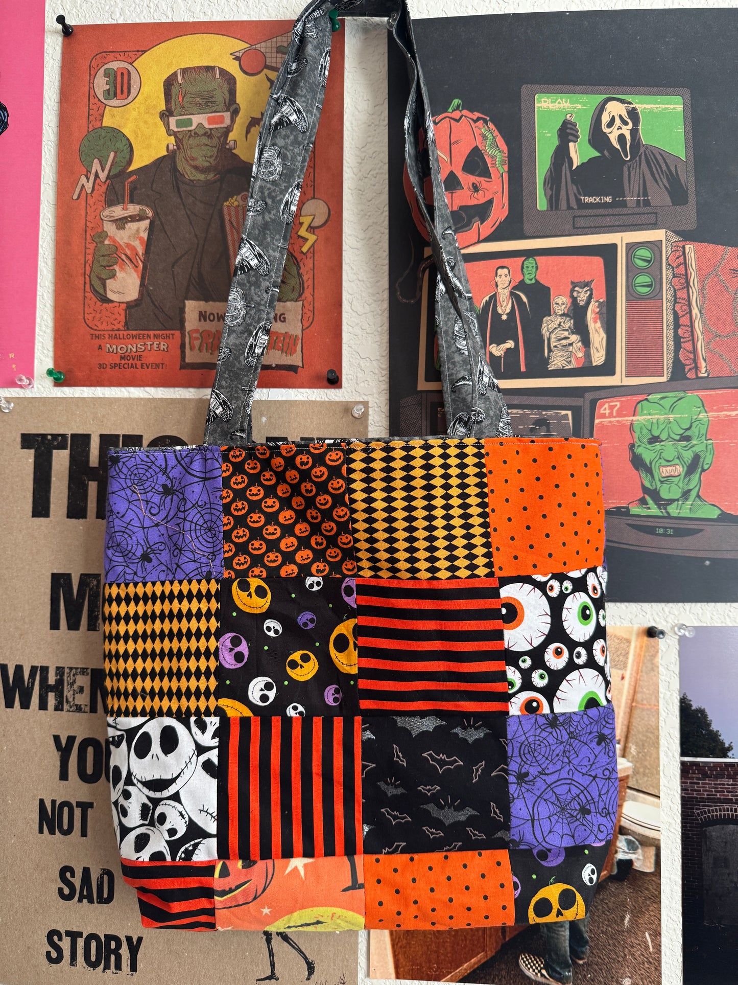 halloweenie tote bag