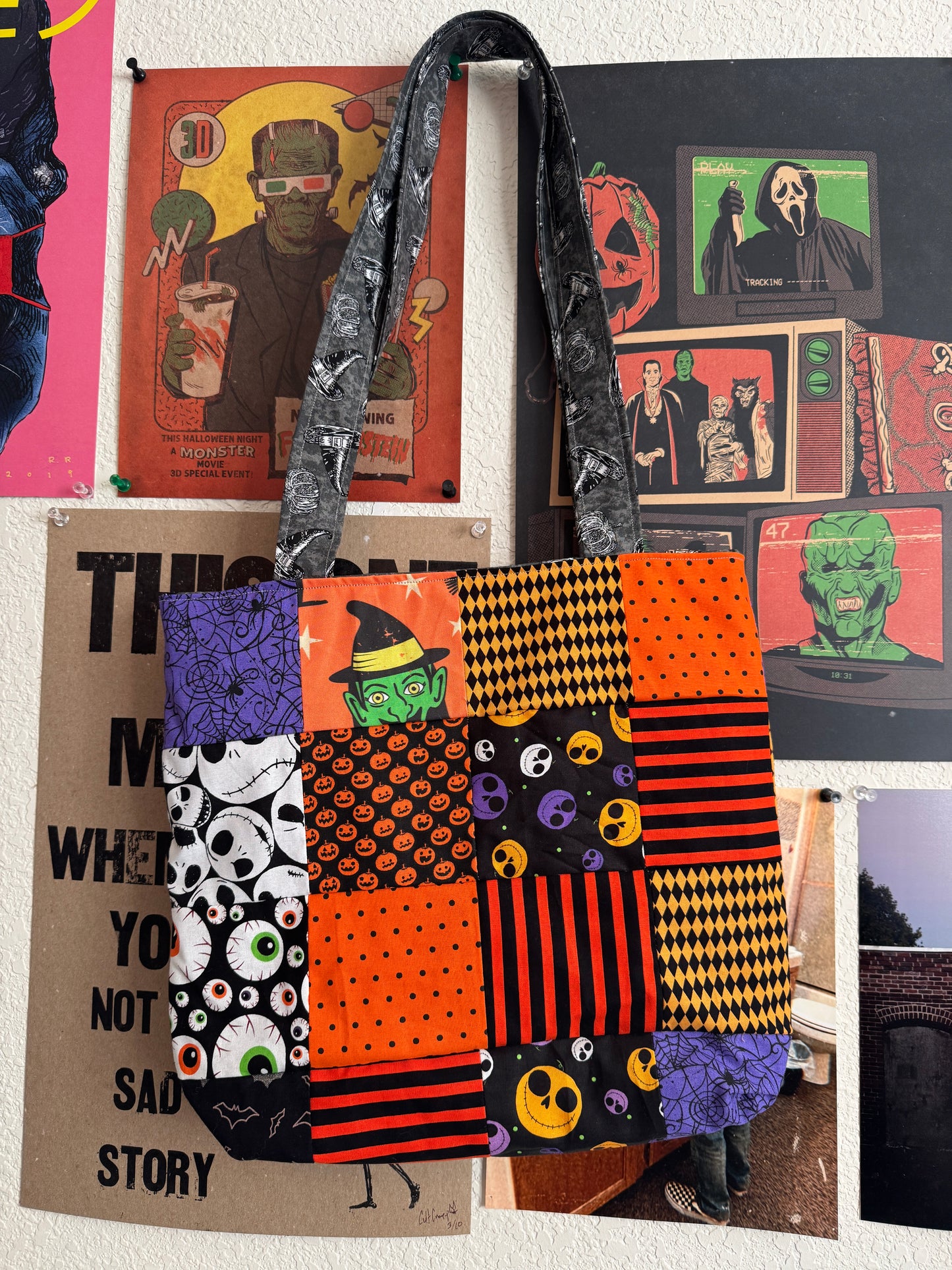 halloweenie tote bag