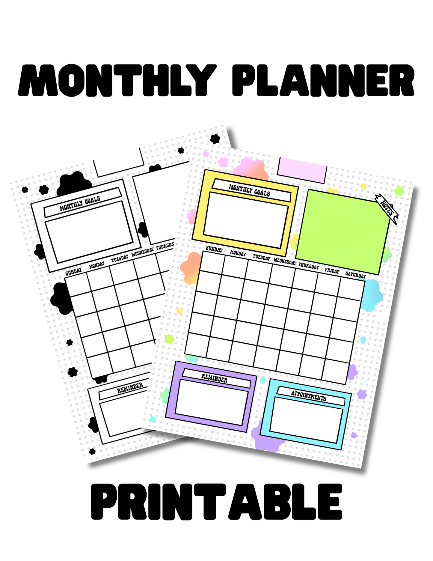 PRINTABLE MONTHLY PLANNER