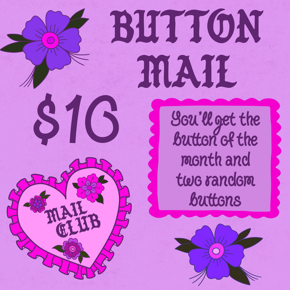 Mail Club Button Mail
