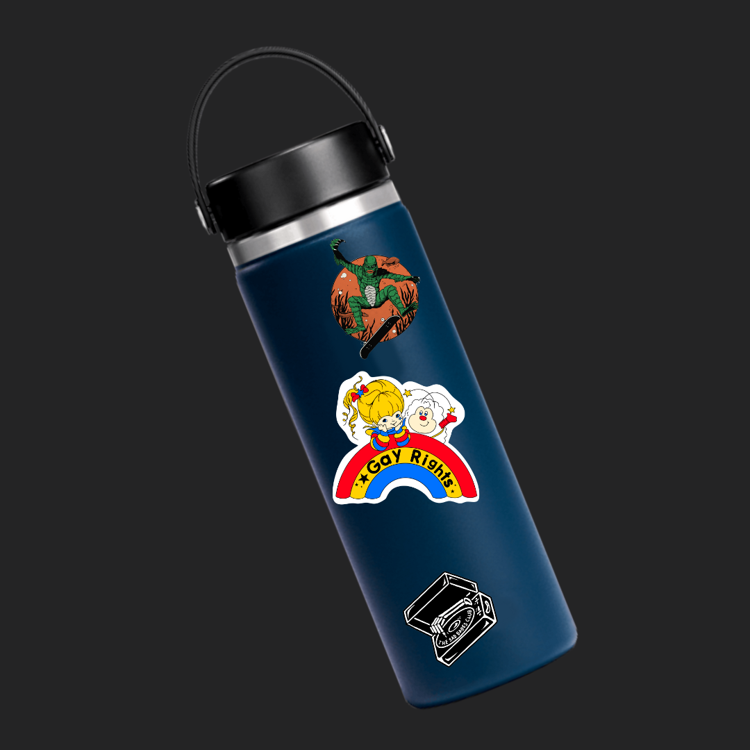 rainbow brite gay rights sticker