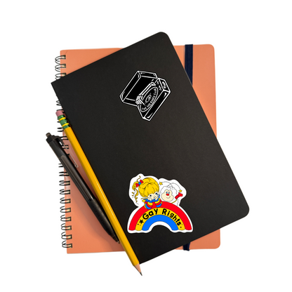 rainbow brite gay rights sticker