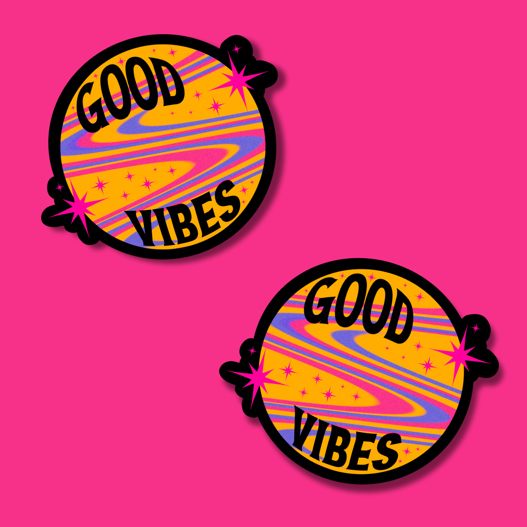 good vibes sticker