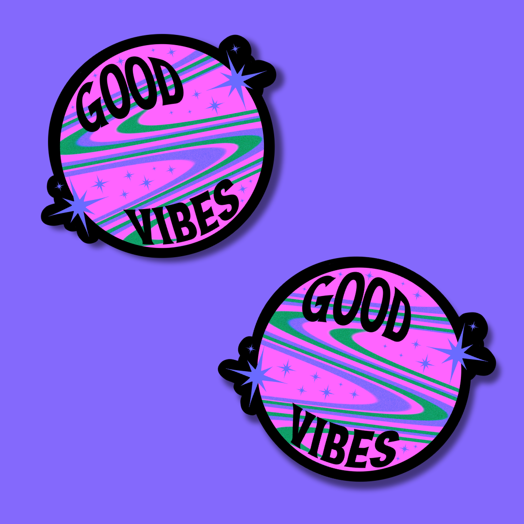 good vibes sticker
