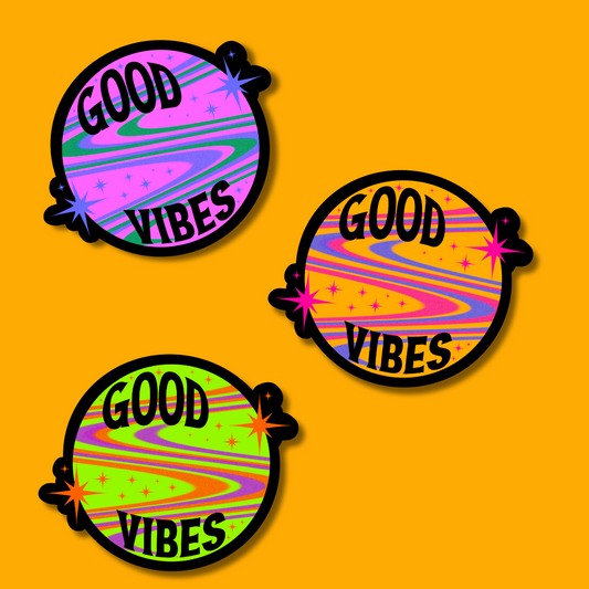 good vibes sticker