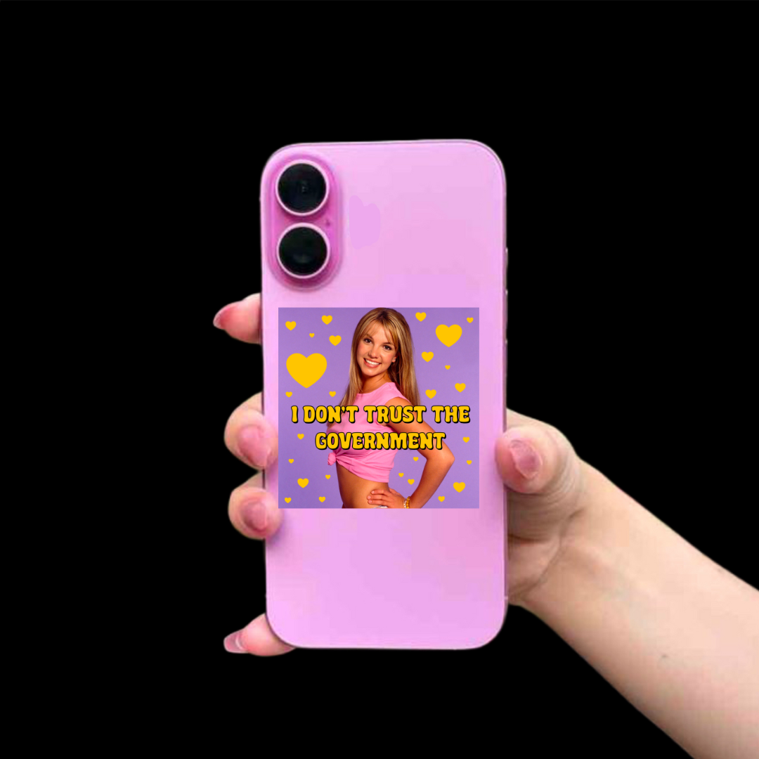 i don't trust the government sticker