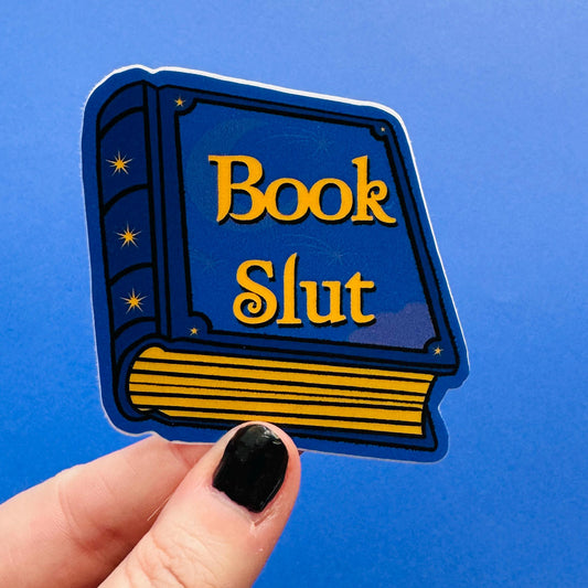 Book Slut StickerStickers for Hydroflask,laptop sticker,Cute Car decals,,Stationary stickers, reading stickers,bookish stickers