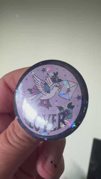 Lover holographic button